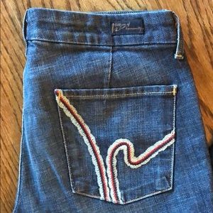 EUC COH Faye 003 stretch low waist full leg jeans